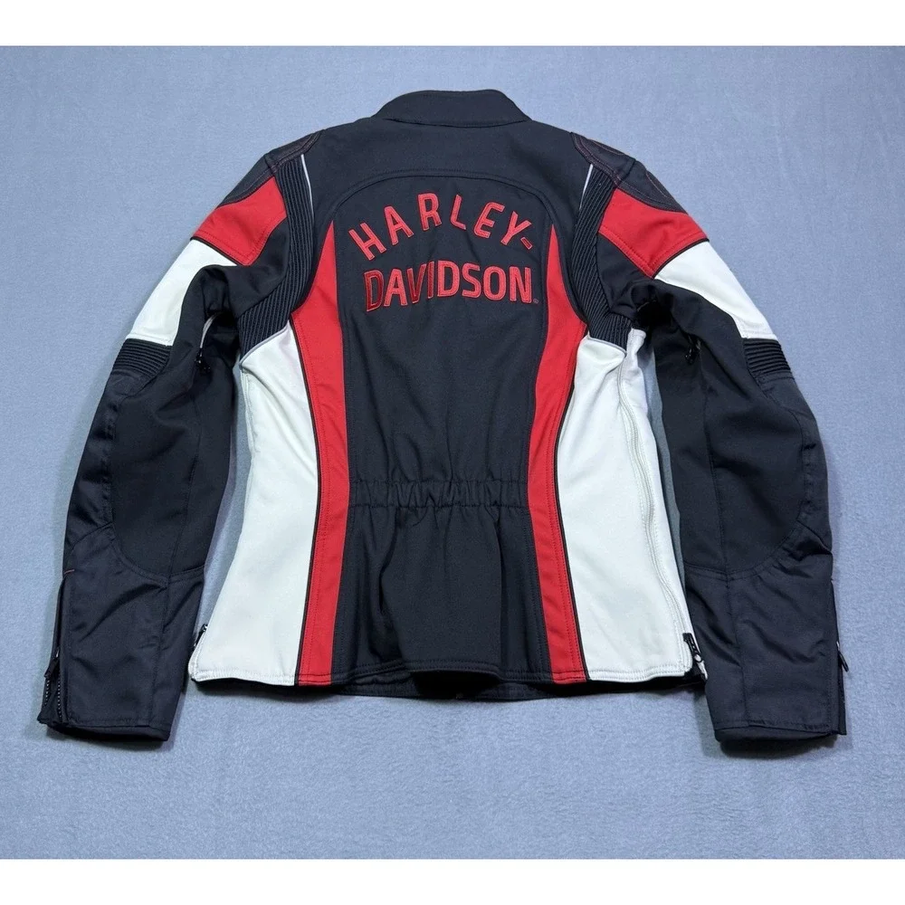Harley Davidson Riding Jacket Womens M Mesh Lined Padded Utility USA Motorcycle